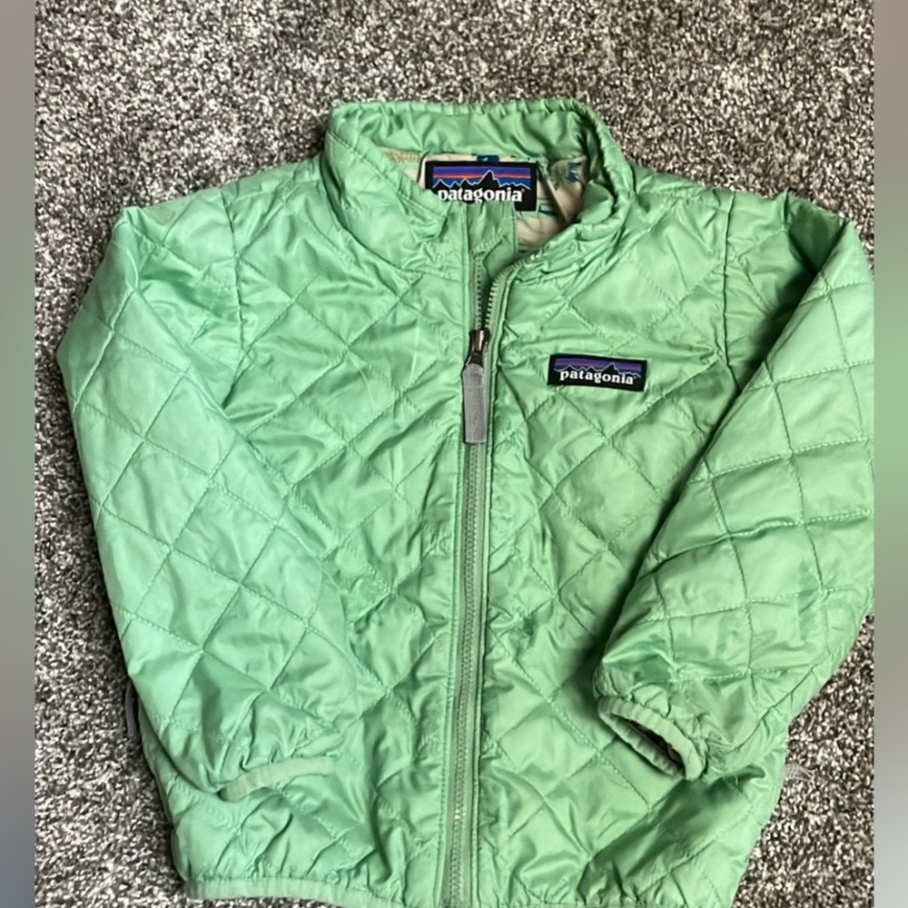 Patagonia Toddler Quilted Jacket with Fish Print Lining